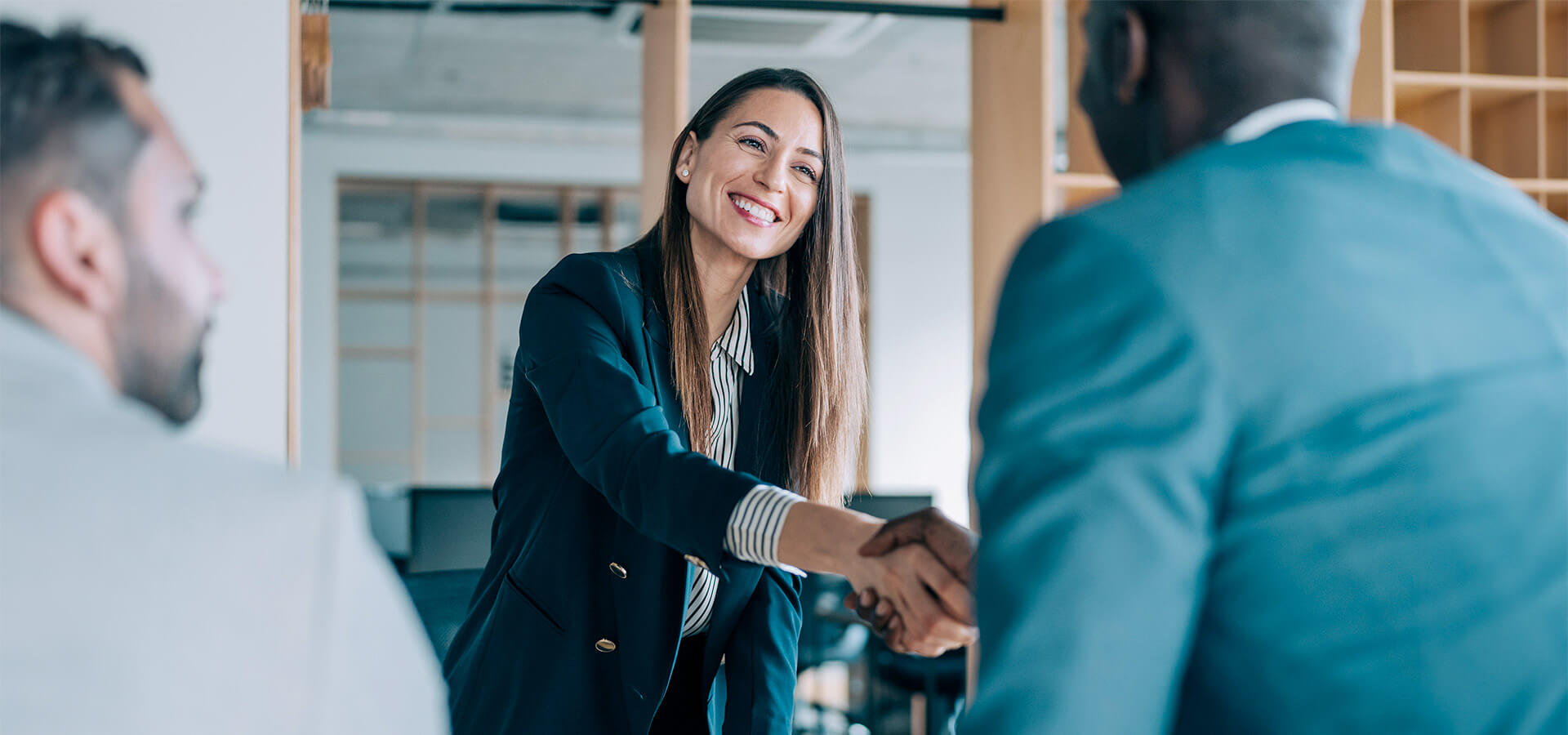 Female Shaking Hands